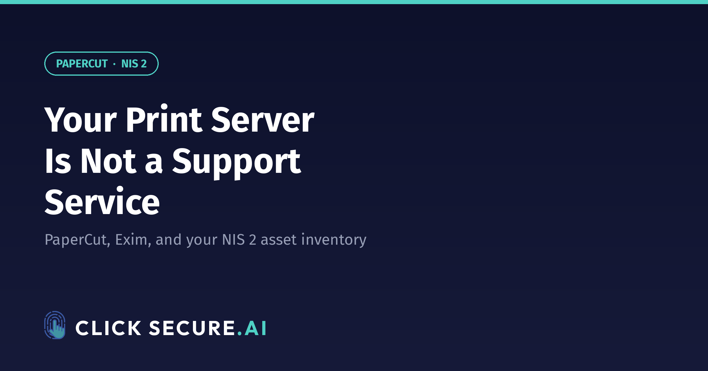 Print Servers Are Not a Support Service